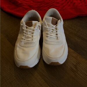 Hey Dude Cream Athletic Shoes